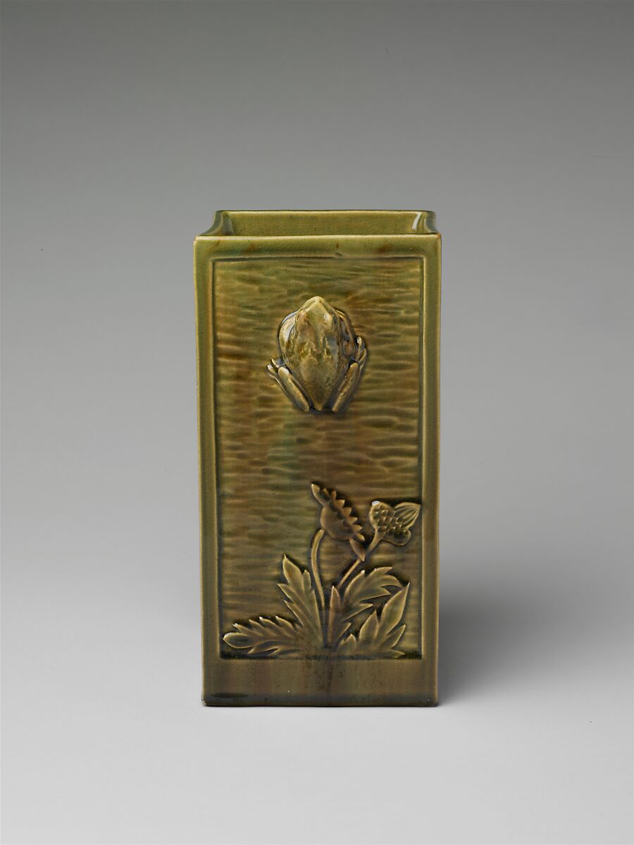 Vase, Chelsea Keramic Art Works (1872–1889), Probably earthenware, American