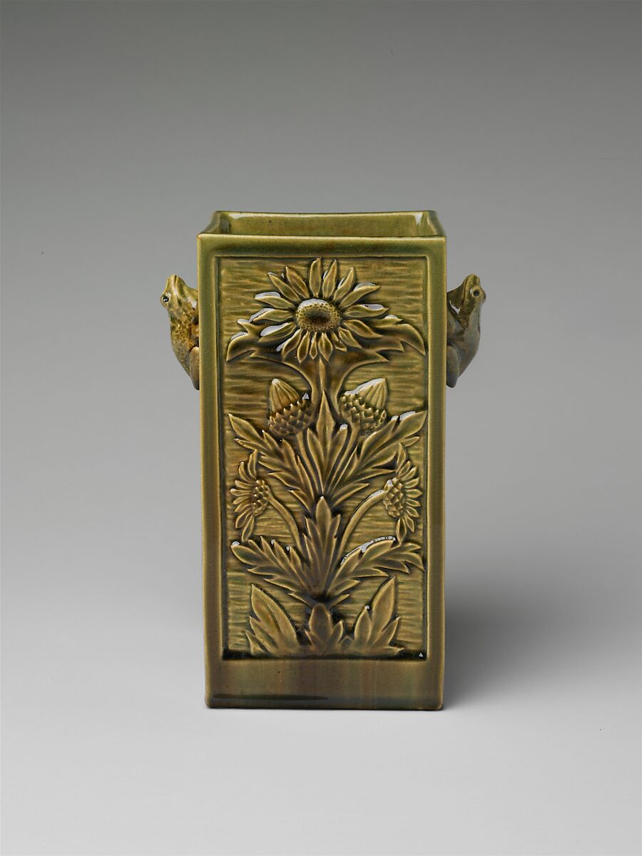 Vase, Chelsea Keramic Art Works (1872–1889), Probably earthenware, American