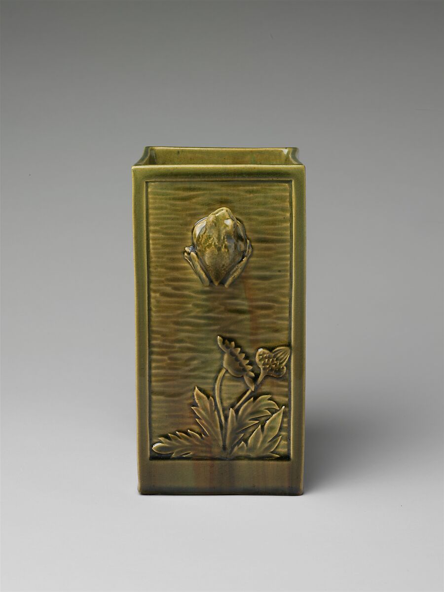 Vase, Chelsea Keramic Art Works (1872–1889), Probably earthenware, American