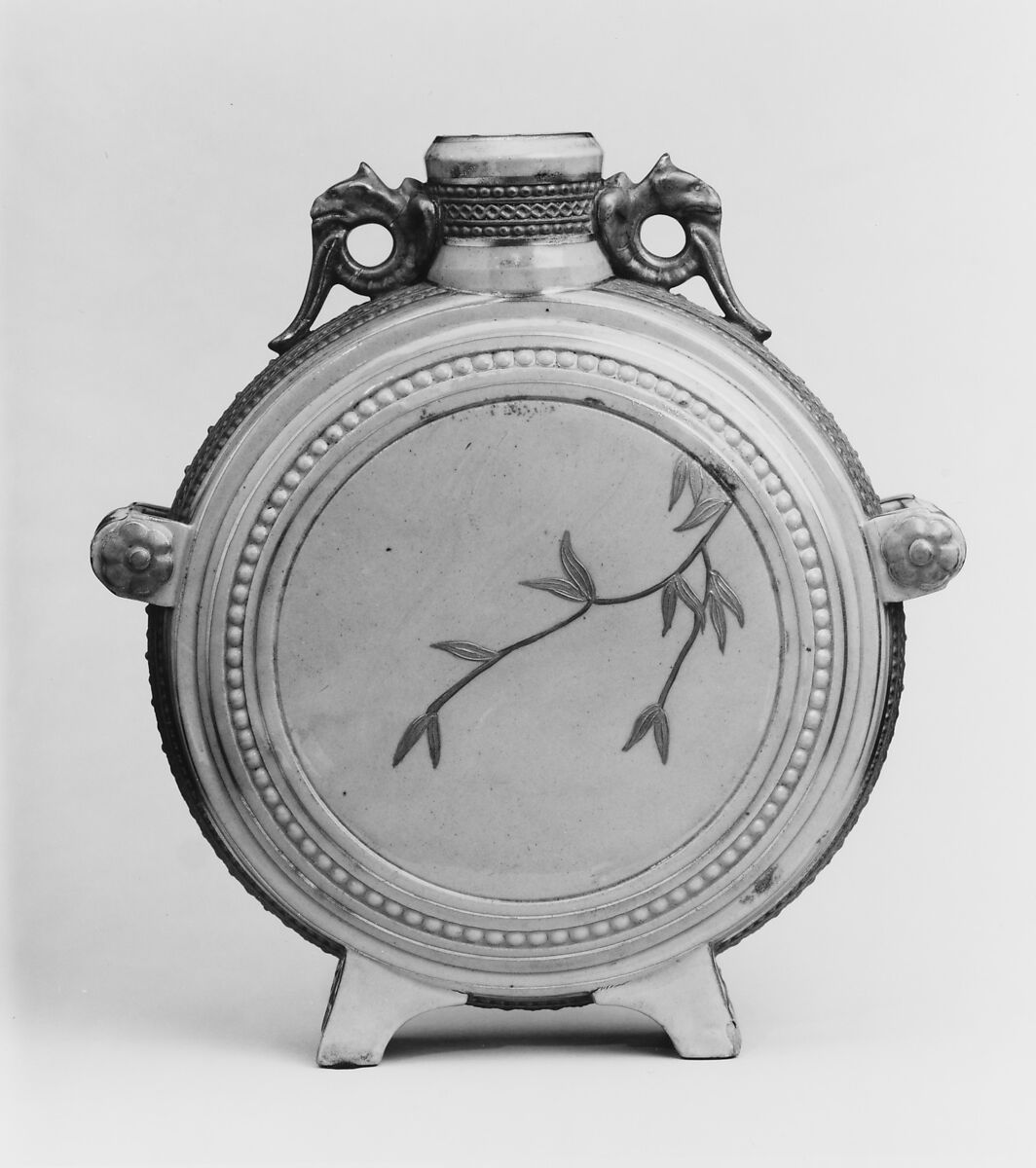 Pilgrim Vase, Chesapeake Pottery (Baltimore, Maryland, 1882–1914), Earthenware, American