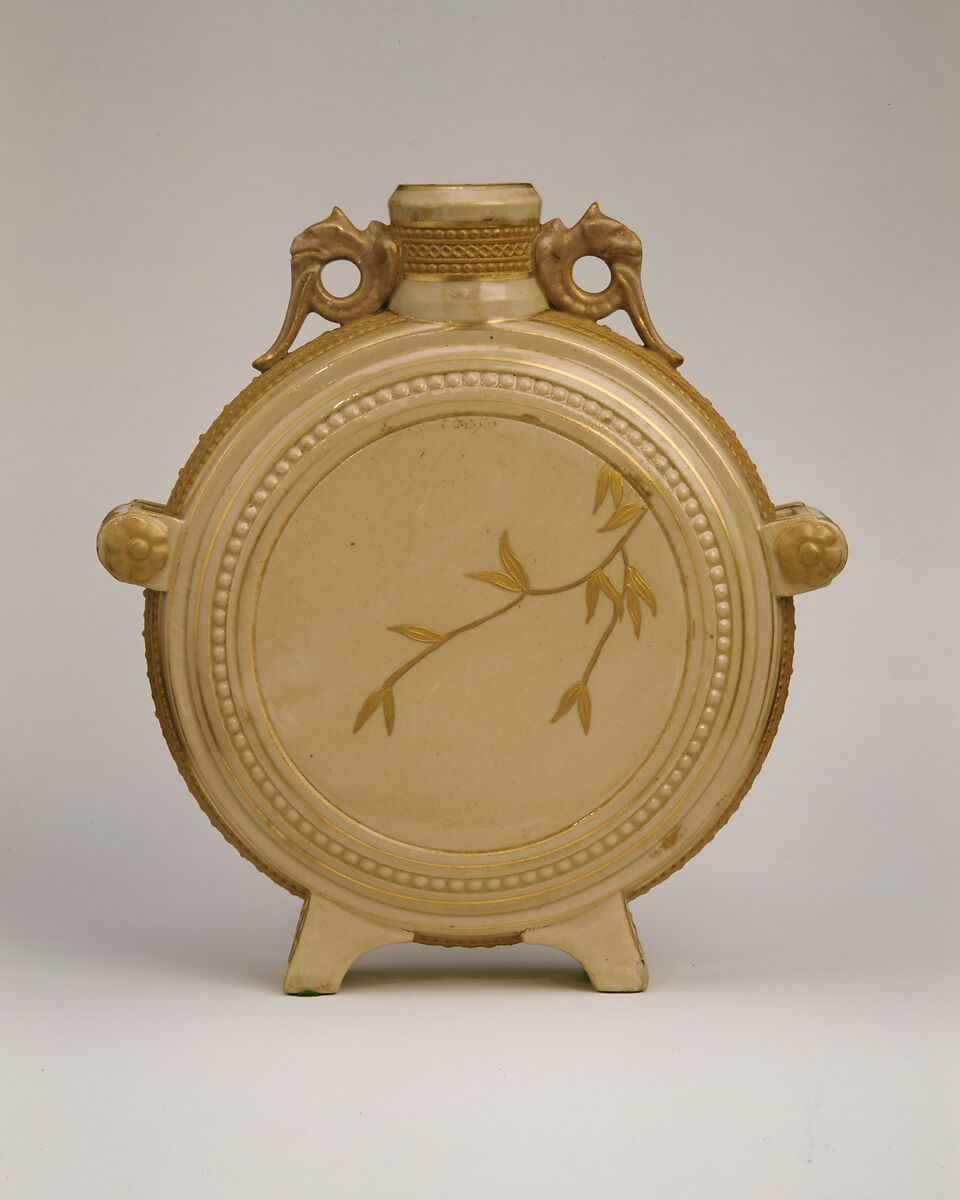 Pilgrim Vase, Chesapeake Pottery (Baltimore, Maryland, 1882–1914), Earthenware, American