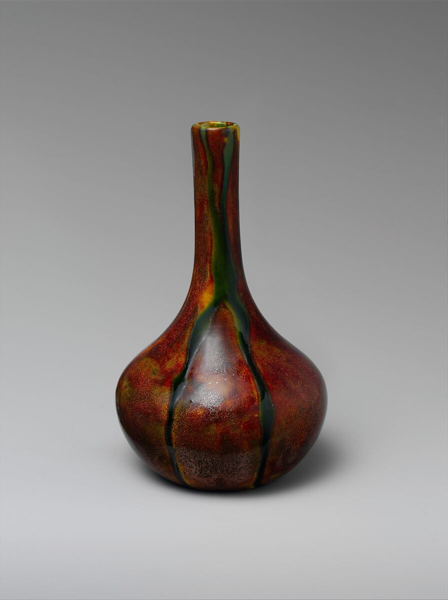 Vase, Clifton Art Pottery (1905–11), Earthenware, American 