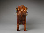 Defiant Persian Lion, Morad Tahbaz (British-American, born London, 1955), Mahogany wood