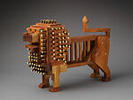 Defiant Persian Lion, Morad Tahbaz (British-American, born London, 1955), Mahogany wood