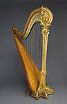 Louis XV Special Harp, Lyon & Healy  American, Maple, spruce, rosewood inlay, gold leaf, American