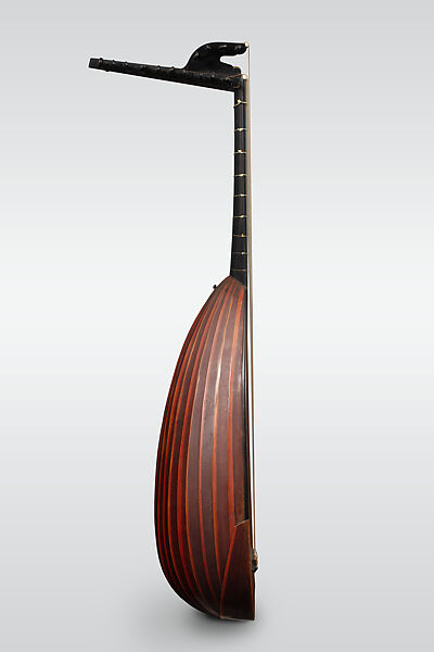 Thirteen-course lute, Thomas Edlinger (German, 1662–1729), Spruce, hardwood, yew, maple, ebony, bone, possibly fruitwood, paper