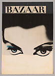 Unpublished Cover design for Harper’s Bazaar, Lillian Bassman, Gelatin silver print, paper, and oil crayon on paper