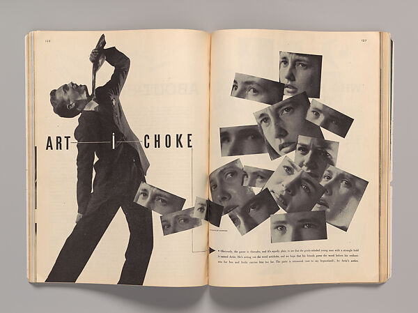 "Art-i-choke," in Junior Bazaar, Martin Munkácsi  American, born Hungary, Photomechanical reproduction