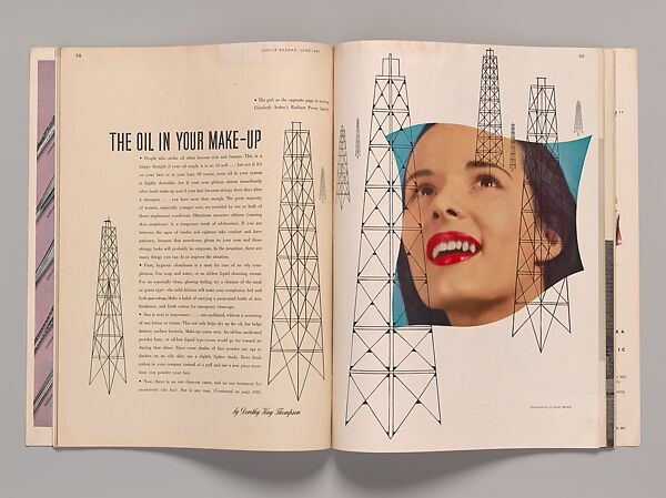 "The Oil in Your Make-Up," in Junior Bazaar, Ernst Beadle  American, Photomechanical reproduction