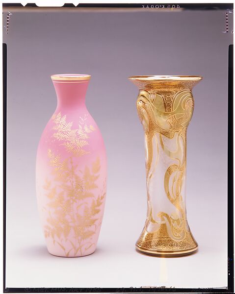 Vase, Honesdale Decorating Company (1901–1932), Blown glass, American