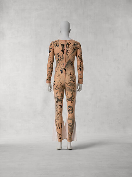 Jumpsuit, Jean Paul Gaultier  French, elastane, cotton, plastic, French
