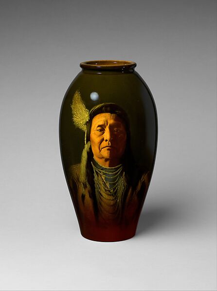 Chief Joseph of the Nez Perce, Designed by William Purcell McDonald (American, Cincinnati, Ohio 1864–1931 Cincinnati, Ohio), Earthenware, American 