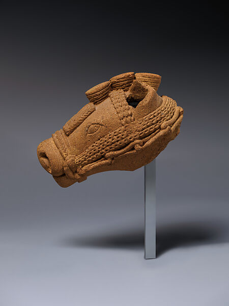 Horse head, Yoruba artist, Terracotta, Yoruba peoples