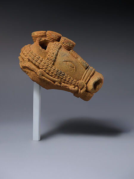 Horse head, Yoruba artist, Terracotta, Yoruba peoples