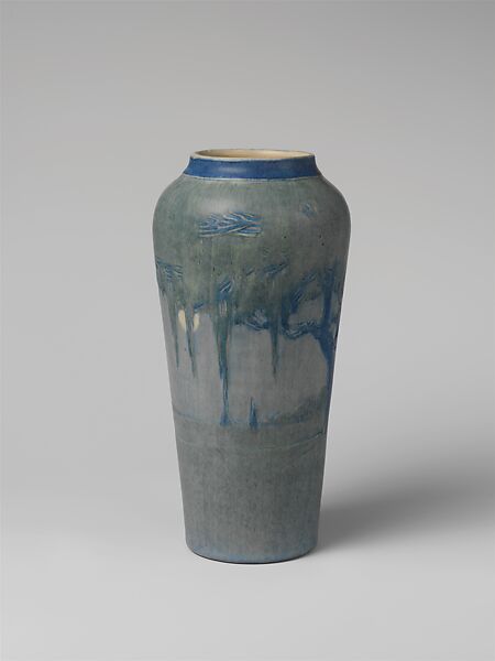 Vase, Newcomb Pottery (1894–1940), Painted and glazed earthenware, American 