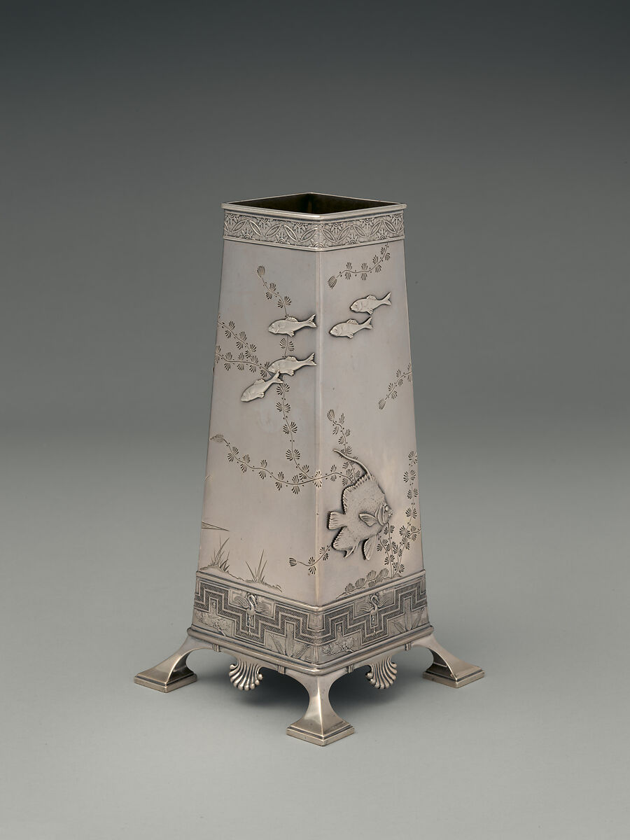 Vase, Tiffany &amp; Co. (1837–present), Silver, American 
