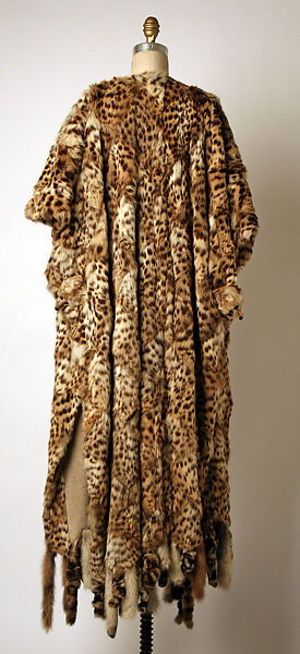 Poncho, Giorgio di Sant'Angelo (American, born Italy, 1933–1989), fur, wool, American