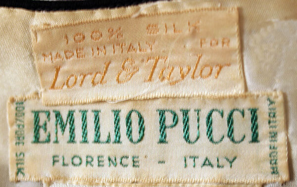 Bodysuit, Emilio Pucci (Italian, Florence 1914–1992), silk, Italian