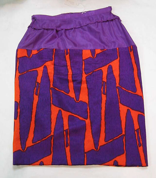 Ensemble, James Galanos (American, Philadelphia, Pennsylvania, 1924–2016 West Hollywood, California), a) silk, plastic, rhinestone; b) silk, American