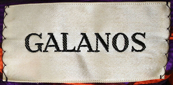 Ensemble, James Galanos (American, Philadelphia, Pennsylvania, 1924–2016 West Hollywood, California), a) silk, plastic, rhinestone; b) silk, American
