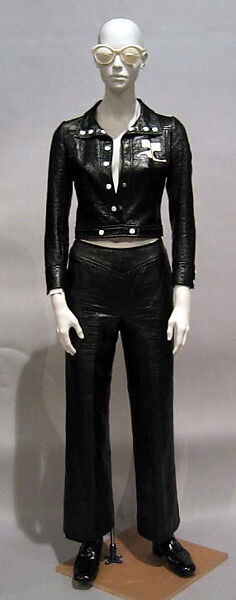 Ensemble, André Courrèges (French, Pau 1923–2016 Neuilly-sur-Seine), cotton, plastic (polyurethane), French 