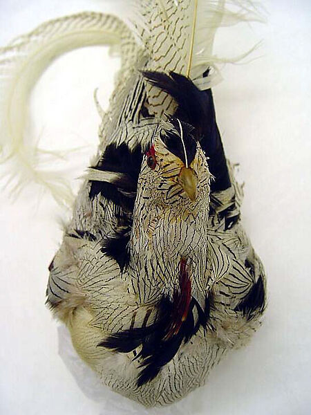 Hat, William J. (American, 1948–1962), feathers, silk, cotton, plastic, American