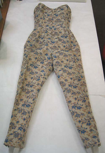 Bodysuit, Pierre Cardin (French (born Italy), San Biagio di Callalta 1922–2020 Neuilly), a) synthetic, metallic; b) synthetic, French