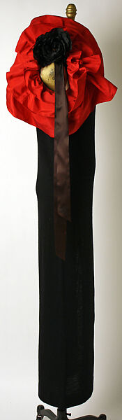 Evening ensemble, Pierre Cardin (French (born Italy), San Biagio di Callalta 1922–2020 Neuilly), a) wool, silk, synthetic; b) silk, French