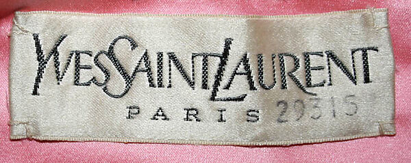 Ensemble, Yves Saint Laurent (French, founded 1961), a) silk, rhinestone, plastic; b) silk, plastic, French