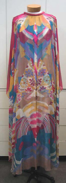 Evening dress, Hanae Mori (French, 1977–2004), silk, rayon, Japanese