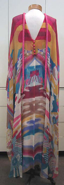 Evening dress, Hanae Mori (French, 1977–2004), silk, rayon, Japanese