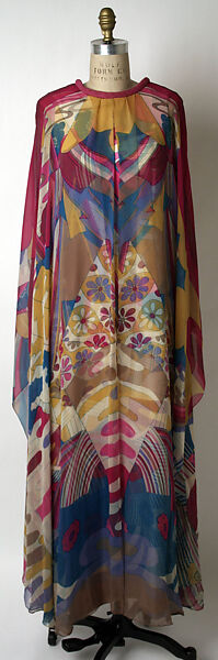 Evening dress, Hanae Mori (French, 1977–2004), silk, rayon, Japanese 