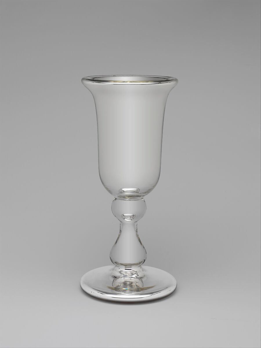 Vase, New England Glass Company (American, East Cambridge, Massachusetts, 1818–1888), Blown silvered glass, American 