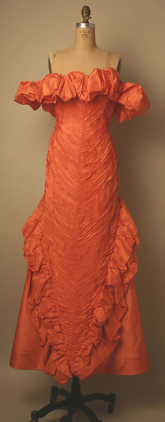 Evening ensemble, Arnold Scaasi (American, born Montreal, Canada, 1931–2015), silk, American