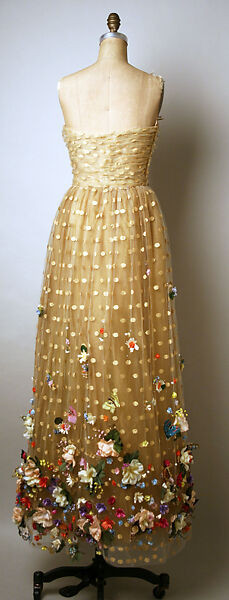 "Butterfly Garden", Arnold Scaasi (American, born Montreal, Canada, 1931–2015), synthetic fiber, American