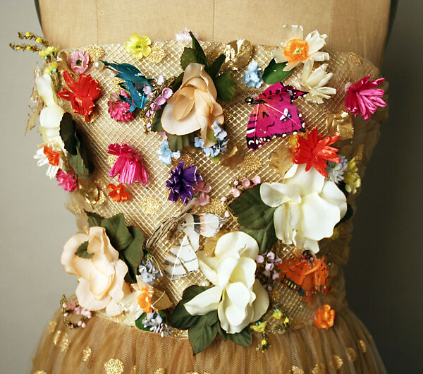 "Butterfly Garden", Arnold Scaasi (American, born Montreal, Canada, 1931–2015), synthetic fiber, American