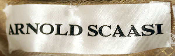 "Butterfly Garden", Arnold Scaasi (American, born Montreal, Canada, 1931–2015), synthetic fiber, American