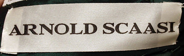 Evening dress, Arnold Scaasi (American, born Montreal, Canada, 1931–2015), silk, American