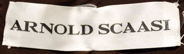 Evening dress, Arnold Scaasi (American, born Montreal, Canada, 1931–2015), silk, American