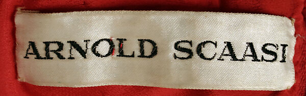 Evening dress, Arnold Scaasi (American, born Montreal, Canada, 1931–2015), silk, American