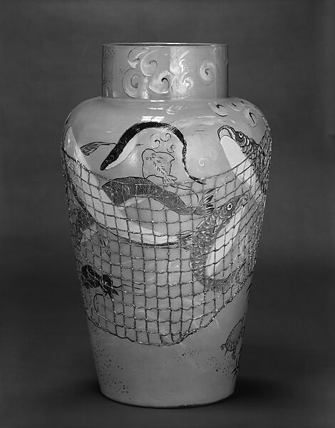 Aladdin Vase, Maria Longworth Nichols (American, 1849–1932), Earthenware, American