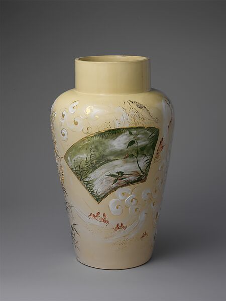 Aladdin Vase, Maria Longworth Nichols (American, 1849–1932), Earthenware, American