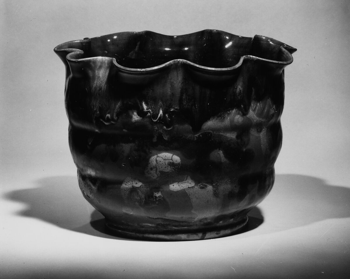 Vase, George E. Ohr (American, Biloxi, Mississippi 1857–1918  Biloxi, Mississippi), Earthenware