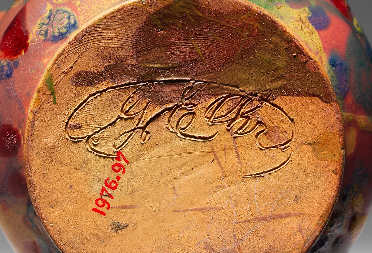 Vase, George E. Ohr (American, Biloxi, Mississippi 1857–1918  Biloxi, Mississippi), Earthenware