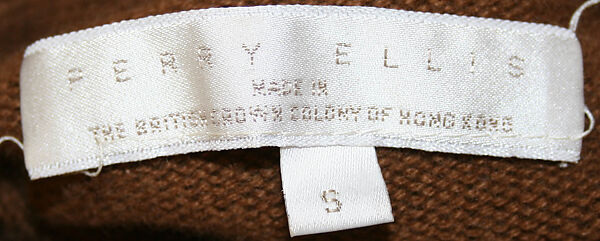 Suit, Perry Ellis Sportswear Inc. (American, founded 1978), cashmere, American