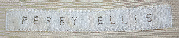 Suit, Perry Ellis Sportswear Inc. (American, founded 1978), silk, American