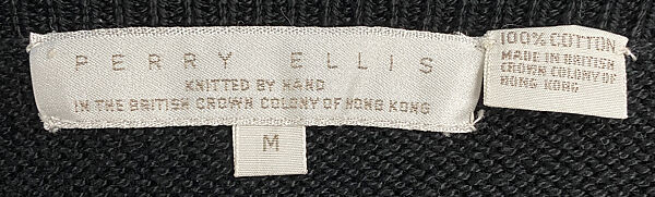 Ensemble, Perry Ellis Sportswear Inc. (American, founded 1978), cotton, American