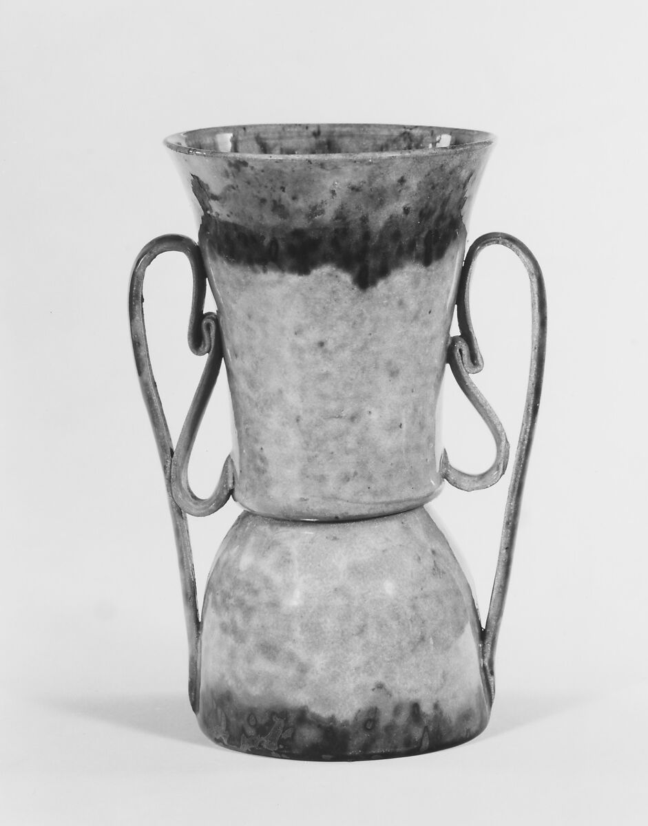 Vase, George E. Ohr (American, Biloxi, Mississippi 1857–1918  Biloxi, Mississippi), Earthenware, American