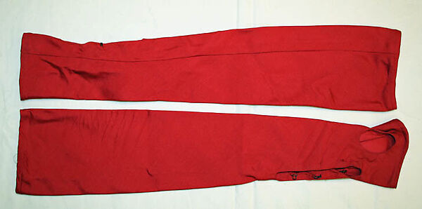 Evening ensemble, (a–f) Larry LeGaspi (American, born 1951), synthetic fiber, American