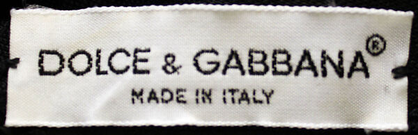 Camisole, Dolce &amp; Gabbana (Italian, founded 1985), synthetic fiber, jet, elastic, Italian